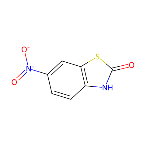 6-硝基-2-苯并噻唑啉酮结构图
