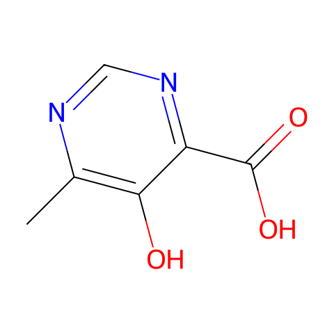 5-hydroxy-6-methyl-pyrimidine-4-carboxylic acid结构图
