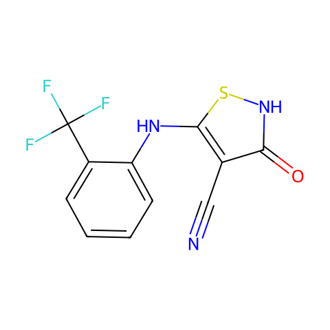 3-Hydroxy-4-carboxyalkylamidino-5-arylamino-isothiazoles结构图