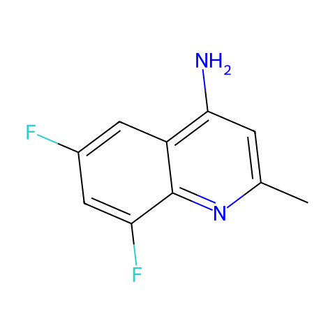 4-AMINO-6,8-DIFLUORO-2-METHYLQUINOLINE结构图