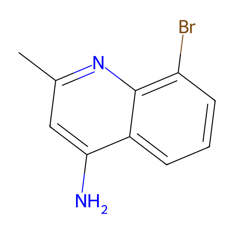 4-氨基-8-溴-2-甲基喹啉结构图