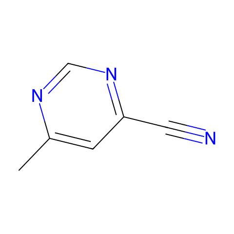 6-甲基嘧啶-4-甲腈结构图