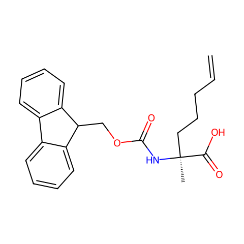 Fmoc-( S )-2-（4-戊烯基）丙氨酸结构图