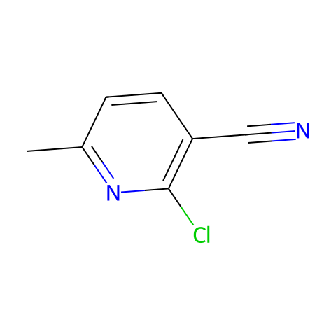 2-氯-6-甲基-3-吡啶甲腈结构图