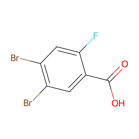 4,5-DIBROMO-2-FLUOROBENZOIC ACID结构图