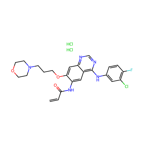 Canertinib dihydrochloride结构图