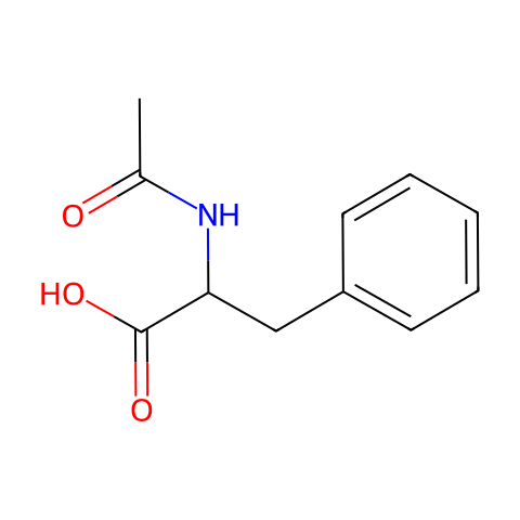 N-乙酰-DL-苯丙氨酸结构图