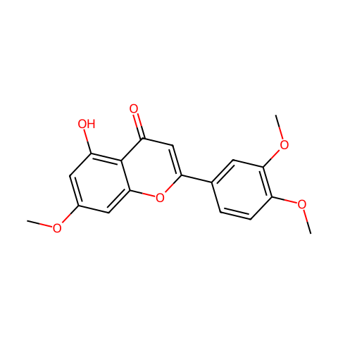 7,3',4'-Tri-O-methylluteolin结构图
