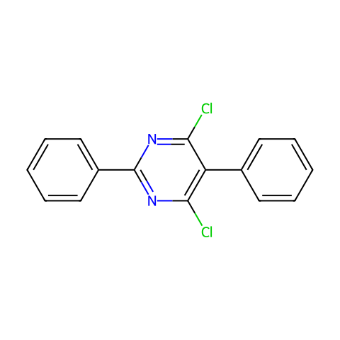 4,6-Dichloro-2,5-Diphenylpyrimidine结构图