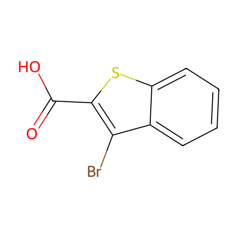 3-溴苯并噻吩-2-羧酸结构图