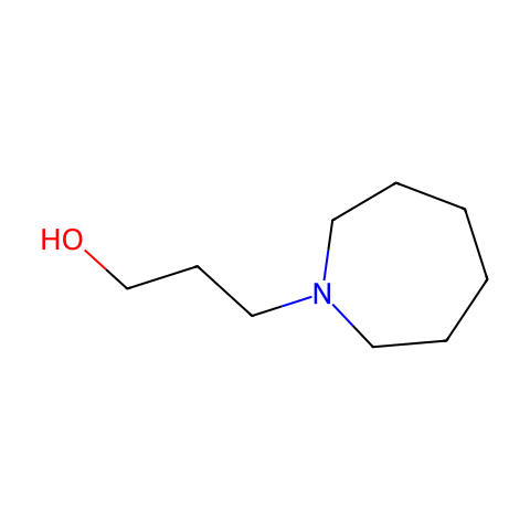 3-(1-氮杂环庚基)-1-丙醇结构图