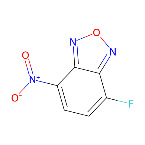 4-氟-7-硝基-2,1,3-苯并氧杂恶二唑结构图