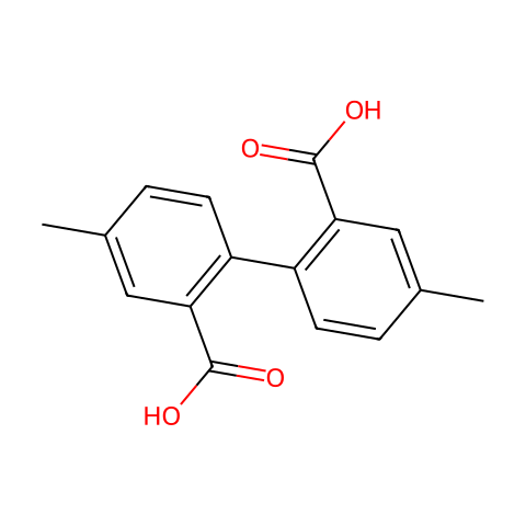 [1,1^-Biphenyl]-2,2^-dicarboxylic acid,4,4^-dimethyl-结构图