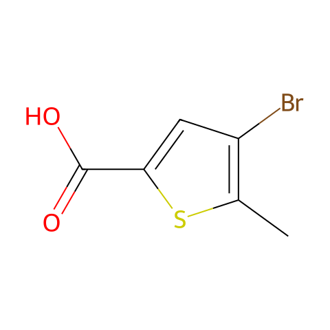 4-溴-5-甲基噻吩-2-甲酸结构图