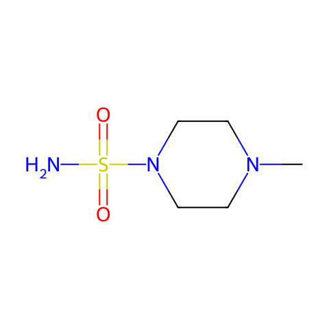 1-Piperazinesulfonamide,4-methyl-(8CI,9CI)结构图