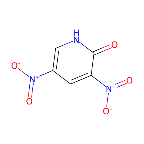 2-羟基-3,5-二硝基吡啶结构图