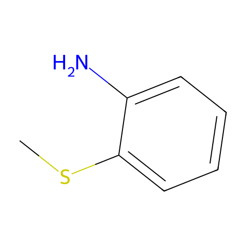 2-(甲硫基)苯胺结构图