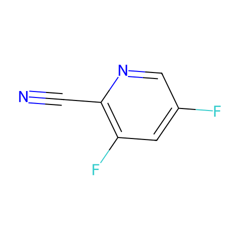 2-氰基-3,5-二氟吡啶结构图