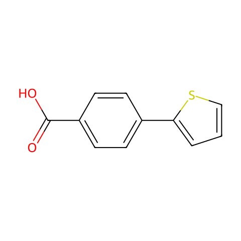 4-(噻吩-2-基)苯甲酸结构图