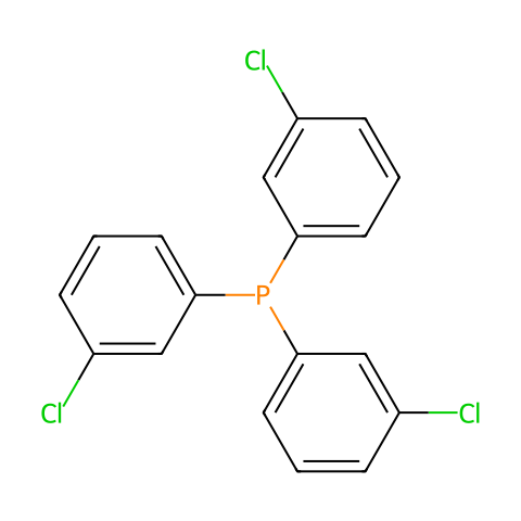 三（3-氯苯基）膦结构图
