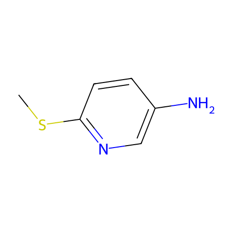 2-(Methylthio)-5-aminopyridine结构图