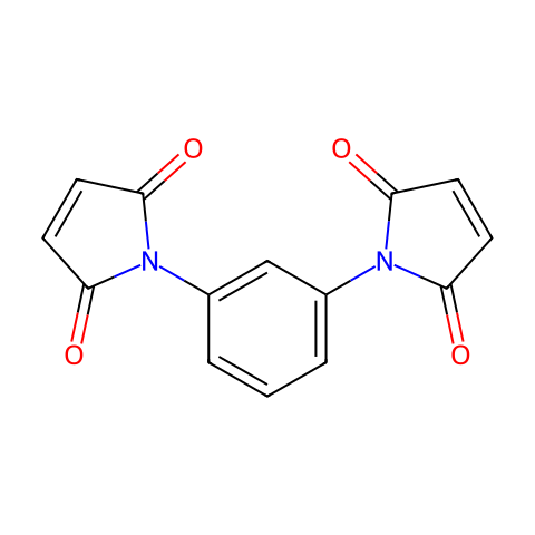 N,N'-间苯撑双马来酰亚胺结构图