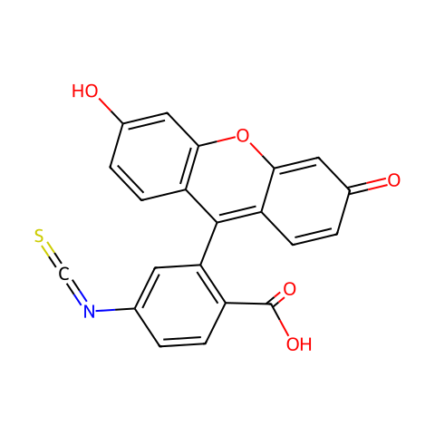 异硫氰酸荧光素结构图