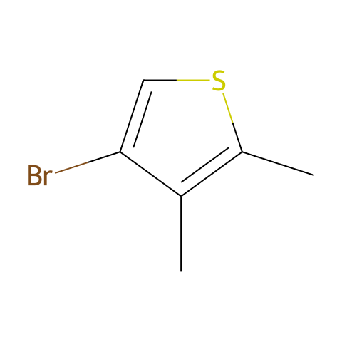 4-溴-2,3-二甲基噻吩结构图