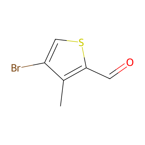 4-溴-3-甲基-2-噻吩甲醛结构图