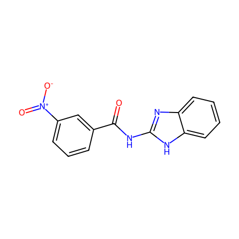 N-(1H-benzo[d]imidazol-2-yl)-3-nitrobenzamide结构图
