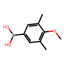 3,5-二甲基-4-甲氧基苯硼酸(含有不等量酸酐)结构图