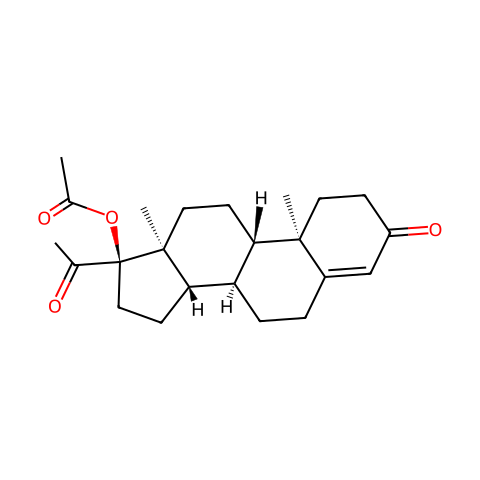 17α-羟基孕酮醋酸酯结构图