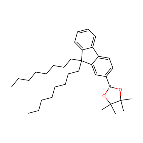 9,9-双-正辛基芴-2-硼酸嚬哪醇酯结构图