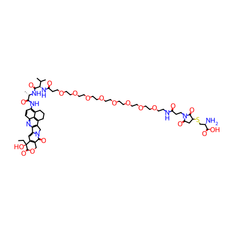 Puxitatug samrotecan drug-linker结构图