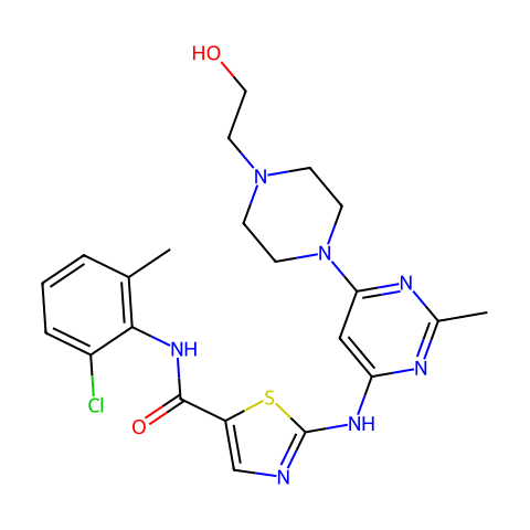 Dasatinib (BMS-354825)结构图