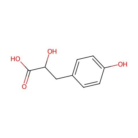 DL-4-羟基苯乳酸结构图