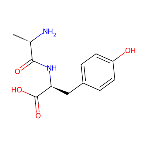 丙氨酰-L-酪氨酸结构图