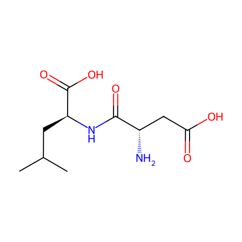 N-L-α-天冬氨酰-L-亮氨酸结构图