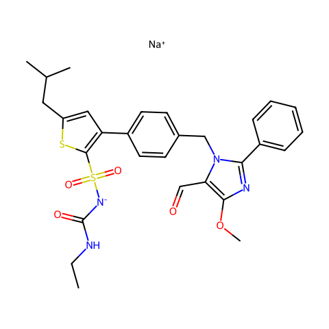 AVE 0991 (sodium salt)结构图