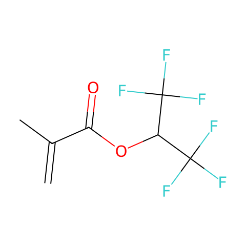 甲基丙烯酸1,1,1,3,3,3-六氟异丙酯 (含稳定剂MEHQ)结构图