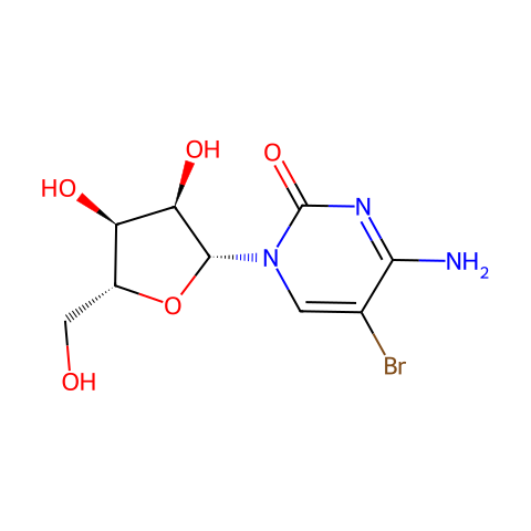 5-BROMOCYTIDINE结构图