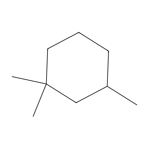 1,1,3-三甲基环己烷结构图