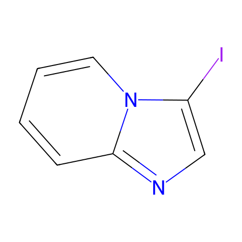 3-碘咪唑并[1,2-a]吡啶结构图