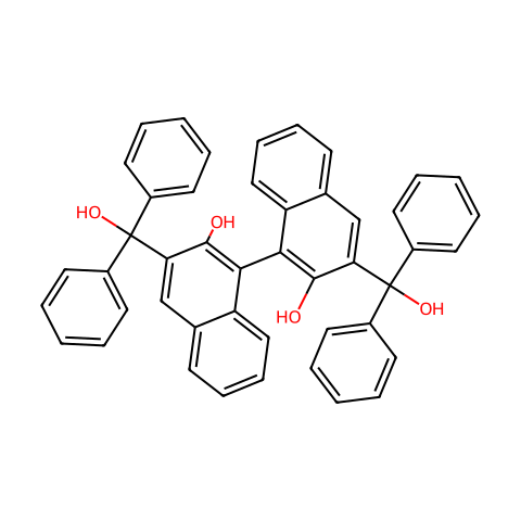 S-2,2'-DIHYDROXY-Α,Α,Α',Α'-TETRAPHENYL-[1,1'-BINAPHTHALENE]-3,3'-DIMETHANOL结构图