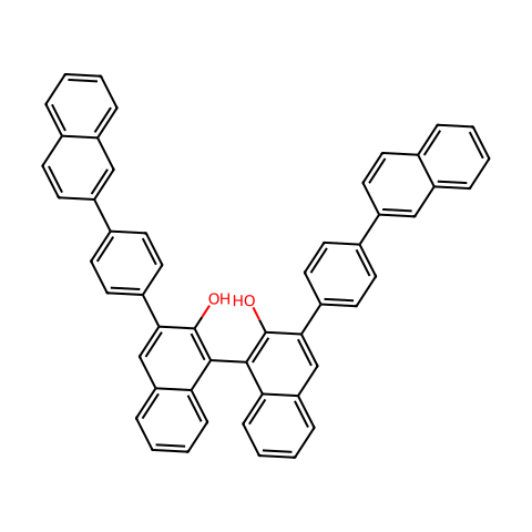（S）-3,3''-双[4-（2-萘基）苯基]-[1,1''-联萘]-2,2''-二醇结构图
