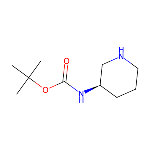 (R)-3-Boc-氨基哌啶结构图