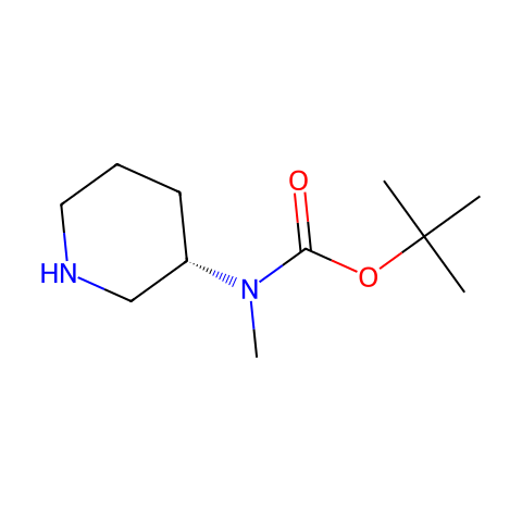 (S)-3-N-Boc-3-(methylamino)piperidine结构图