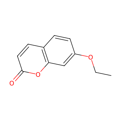 7-乙氧基香豆素结构图