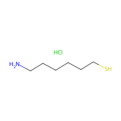6-氨基-1-巯基己烷盐酸盐结构图