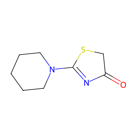 2-(1-哌啶基)-1,3-噻唑-4(5H)-酮结构图